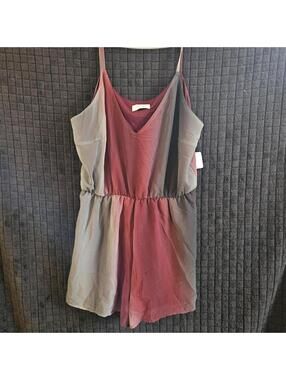 Adrienne Vittadini Women's Burgundy and Multi Dress